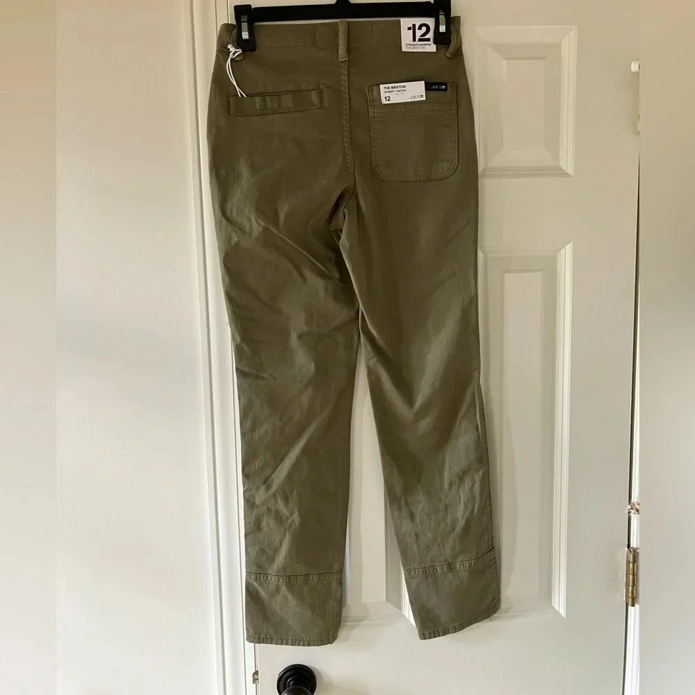 NWT Joe's Jeans Boy's Olive Green Brixton Straight and Narrow Pants